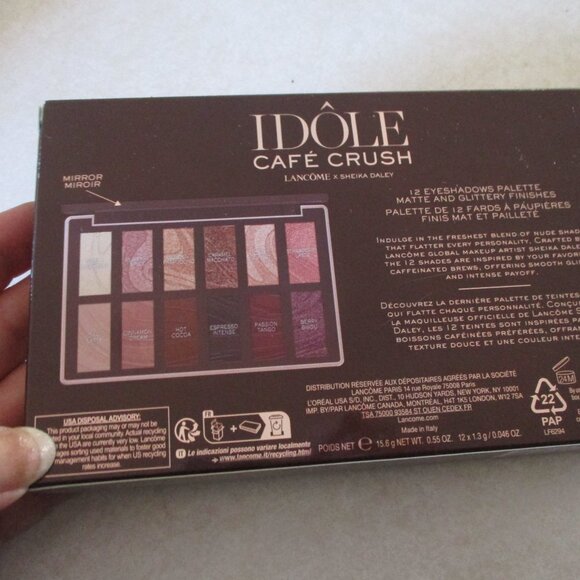 Lancôme Idôle Café Crush Eyeshadow Palette – Sheika Daley Collaboration (NIB) - Picture 2 of 2